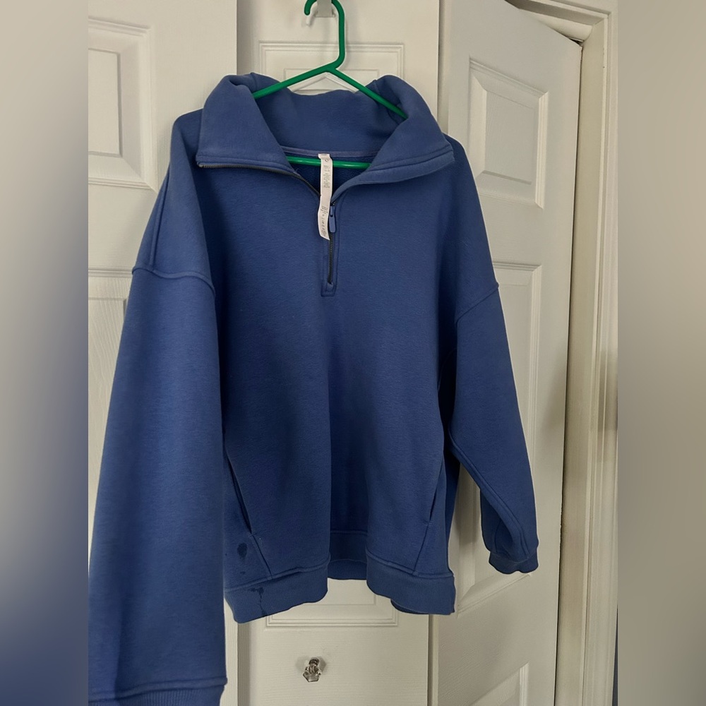 Women’s Lulu blue half zip